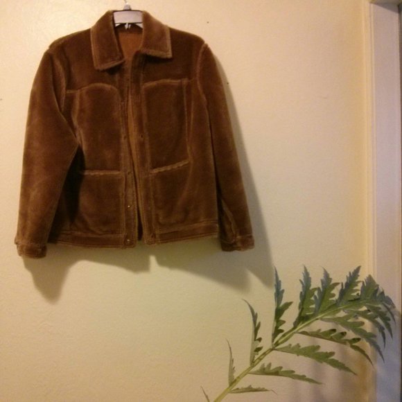 NWOT St. John Sport Faux Shearling Jacket Size L Aviator Bomber Teddy - Picture 7 of 15